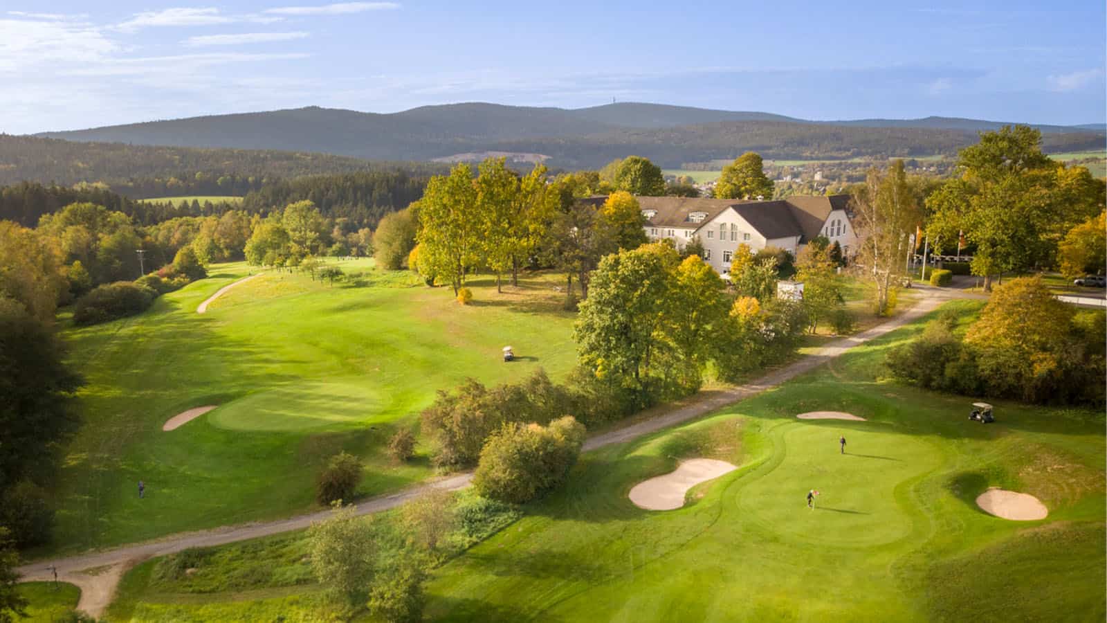 Golfhotel Fahrenbach Luftaufnahme
